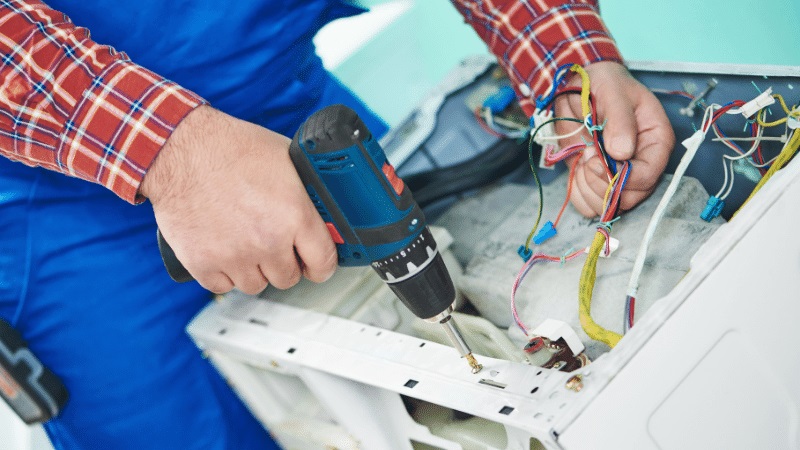 Kartepe İmmergas İmmergas çamaşır makinesi kart tamiri – Su almama arızası orijinal parça ile giderildi. - Teknik servis örneği